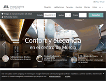 Tablet Screenshot of hotelmurcianelva.com